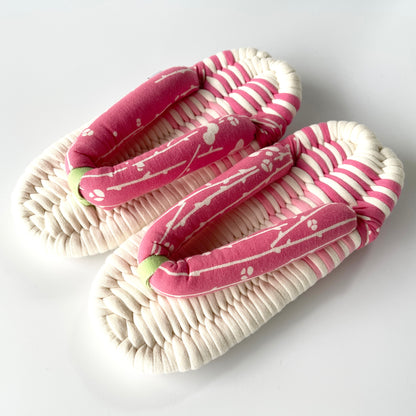 Nuno Zori, Hand-crafted Japanese-style house slippers,Vintage Japan Sandal,  015